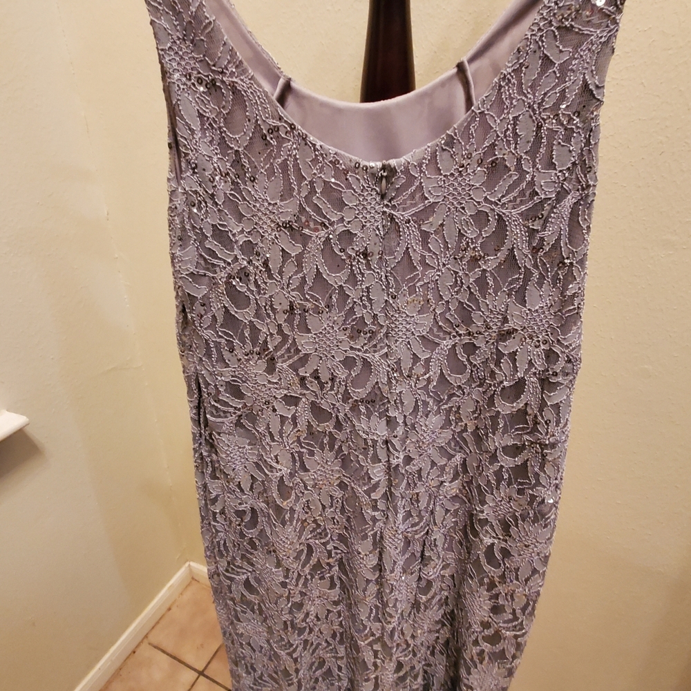 Gray Elegant Lace Dress with Jacket  Ursula of Switzerland - Picture 3 of 4